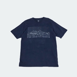 USA vintage The north face 風情畫經典logo tee
