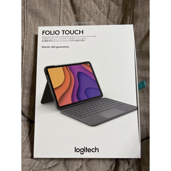 [二手][免運]Logitech Folio Touch 鍵盤保護殼 適用於 iPad Air 4 &amp; 5.
