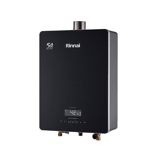 林內RUA-C1628WF LPG屋內強制排氣型熱水器16L/三段火排/水量伺服/黑色玻璃前板/桶裝瓦斯 大型配送
