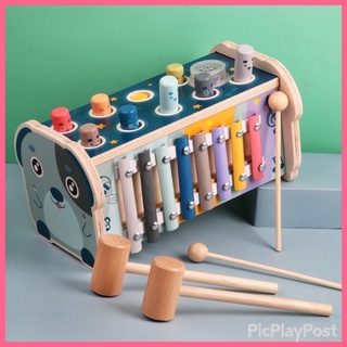 現貨🍡音樂打地鼠玩具 聲光益智玩具敲打玩具早教玩具可雙人 數字隧道配對 小敲琴敲敲琴嬰兒玩具木製玩具 生日禮物 1歲禮物