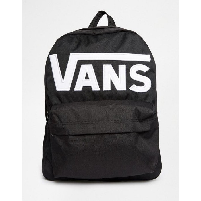 [ARMY 阿米代購]現貨不用等  Vans Old Skool II Logo Backpack 白色LOGO 雙肩 後背包