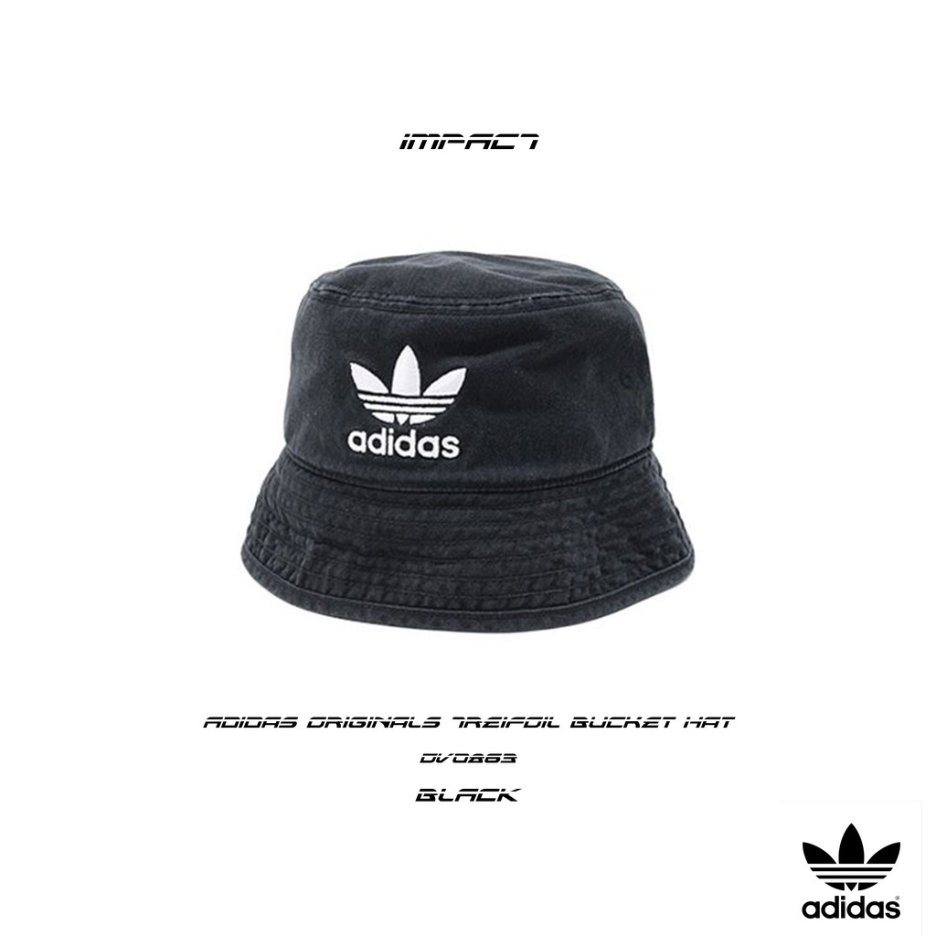 Adidas Originals Treifoil Bucket Hat 黑 三葉草 漁夫帽 DV0863 IMPACT