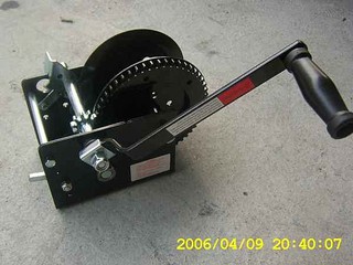 TIG 啟思工業 起重系列; 新型2500LBS手搖捲揚機(齒輪煞車),/ 手動絞盤/ 手搖吊車/鋼索式/