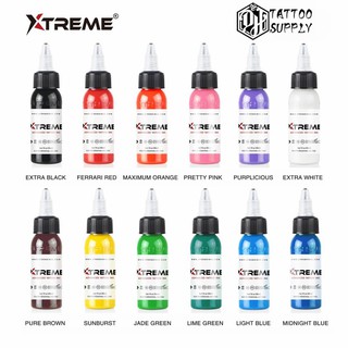 DH TATTOO SUPPLY:X牌 Xtreme：12色組0.5oz/1oz套裝*一款新世代的品牌色料上市*熱銷品!
