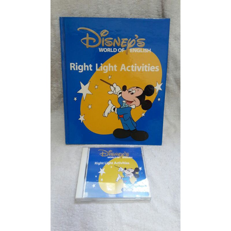 【豆媽二手屋】Disney's寰宇迪士尼Right Light Activities 對錯活動練習書+光碟CD
