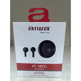咪咪3C 黑色現貨開發票台灣公司貨 日本AIWA 愛華 AT-X80Q ATX80Q真無線藍牙耳機