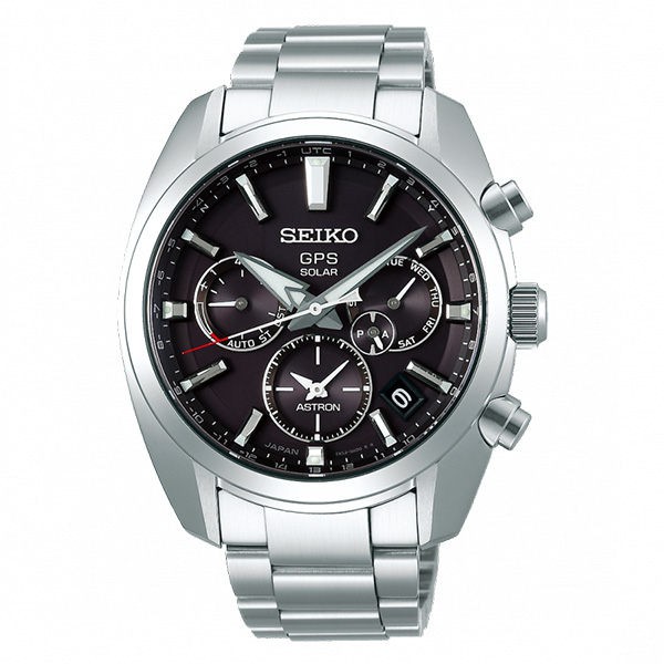 【SEIKO精工】SSH021J1 太陽能 ASTRON GPS雙時區 鋼錶帶男錶 5X53-0AJ0D 台南 時代鐘錶