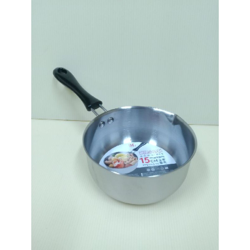LMG 不銹鋼單把小奶鍋 牛奶鍋 湯鍋 15cm 單柄湯鍋  不銹鋼湯鍋 迷你湯鍋 一入 台灣製造