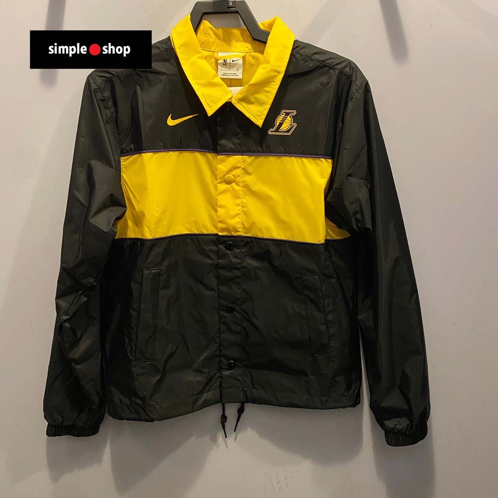 【Simple Shop】NIKE NBA LAKERS 湖人 熱身外套 運動外套 風衣 教練外套 DR2338-010