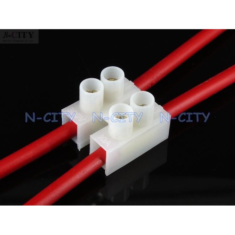 【N-CITY電工】接線神器2位接線端子排，電線連接器，接線柱/端子台/10A-2P