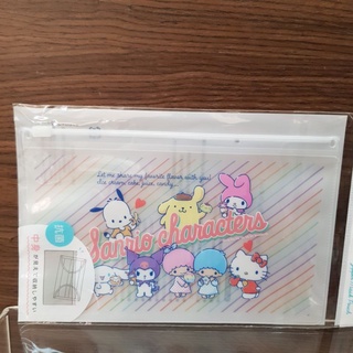 Hello Kitty 美樂蒂 雙子星 庫洛米 布丁狗 大耳狗 帕恰狗 家族 口罩收納 夾鏈袋收納袋