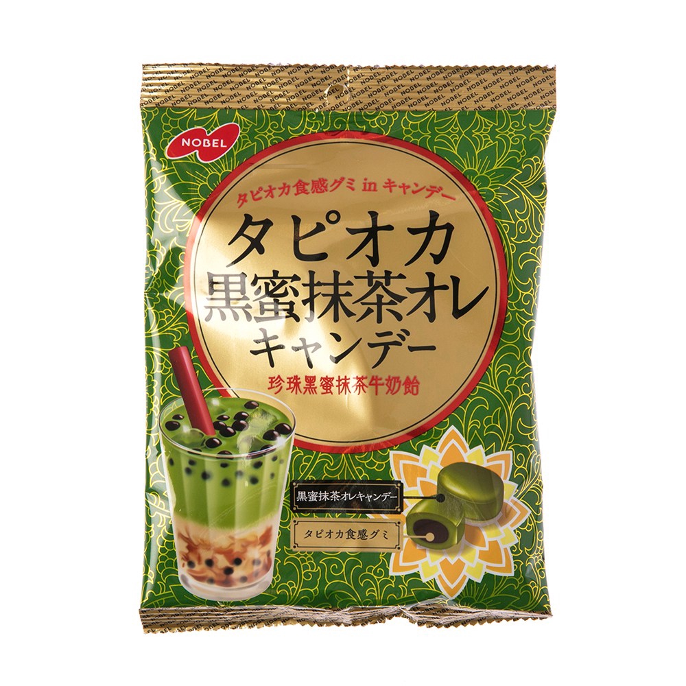 日本NOBEL黑蜜抹茶歐蕾風味糖(90g)