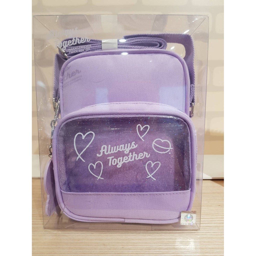 現貨 韓國帶回  KAKAO FRIENDS Twice Edition 彩瑛設計 紫色斜背包