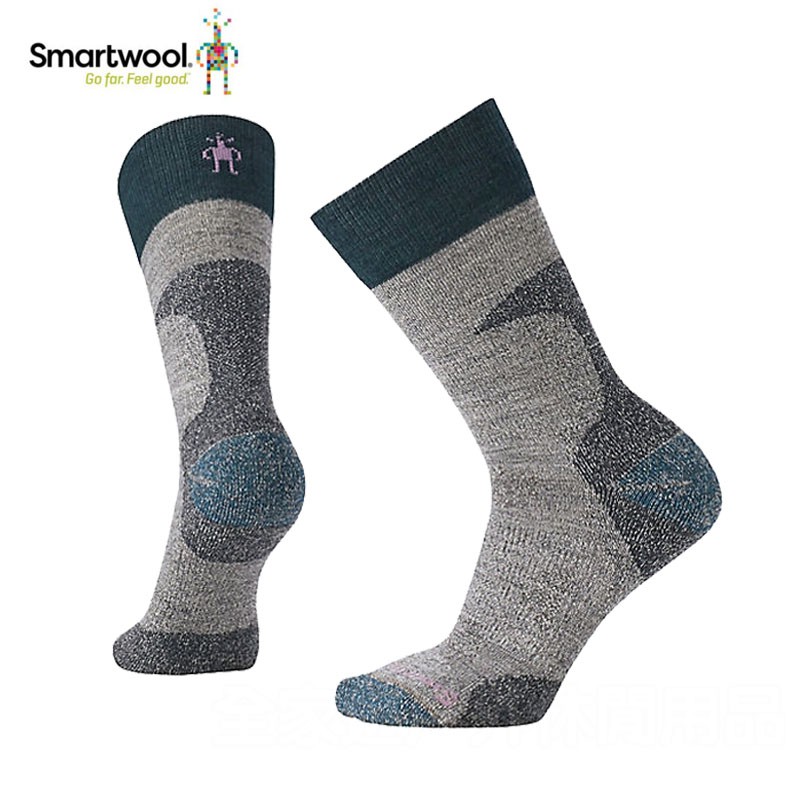 【SmartWool 美國】戶外運動女健行襪 輕量避震中長襪  中性灰 S/M SW001361052 登山襪