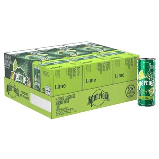 🚚Perrier 沛綠雅天然氣泡水礦泉水(250mlx30入 鋁罐 萊姆)宅配上限一單2箱,台中市請聊聊!TKS