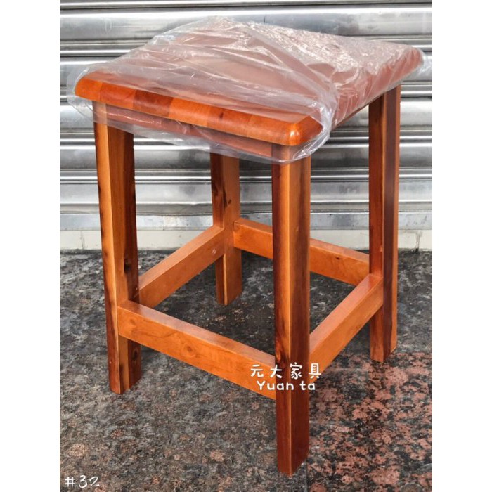 #32-22【元大家具行】全新油木色板凳 加購 餐桌椅 板凳 木頭椅 古早椅 矮凳 木頭板凳 方形凳 實木椅