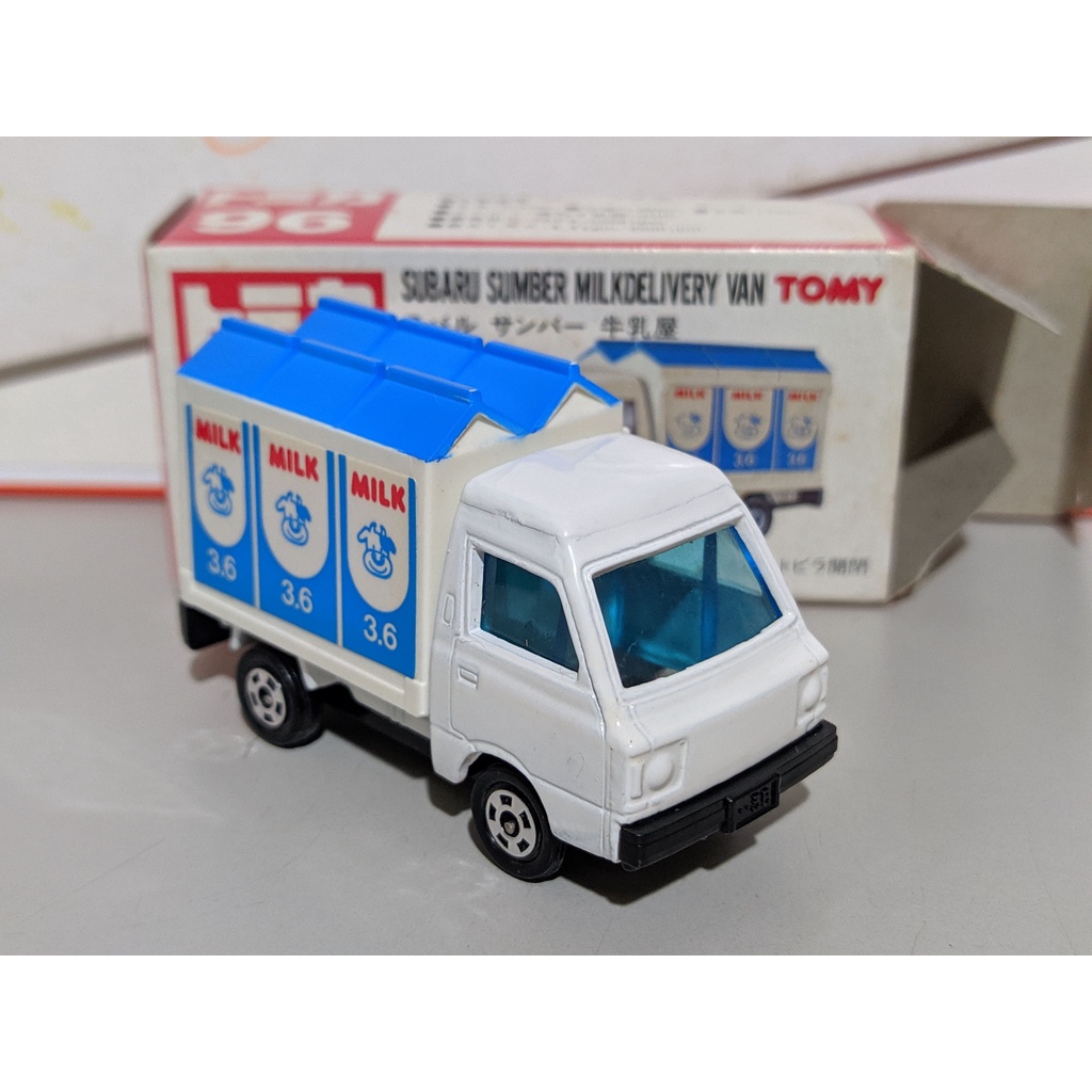 多美 tomy tomica 96 Subaru Sumber 牛乳屋 屋台車 牛乳 小貨車 日製 舊紅標