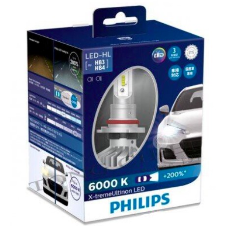 PHILIPS 飛利浦 東杰公司貨 LED 超晶亮大燈 9005/9006 頭燈 LHB3/HB4 型號11005