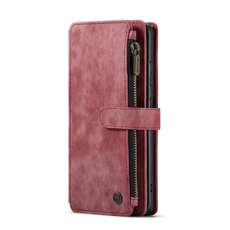 GMO 2免運Redmi紅米Note 9 Pro 6.67吋復古拉鍊包手機套多功能翻蓋磁扣支架 多色