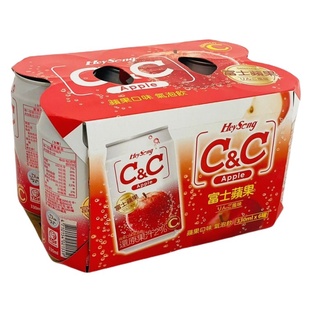 黑松 C&C氣泡飲-蘋果口味(330mlX6罐/組)[大買家]