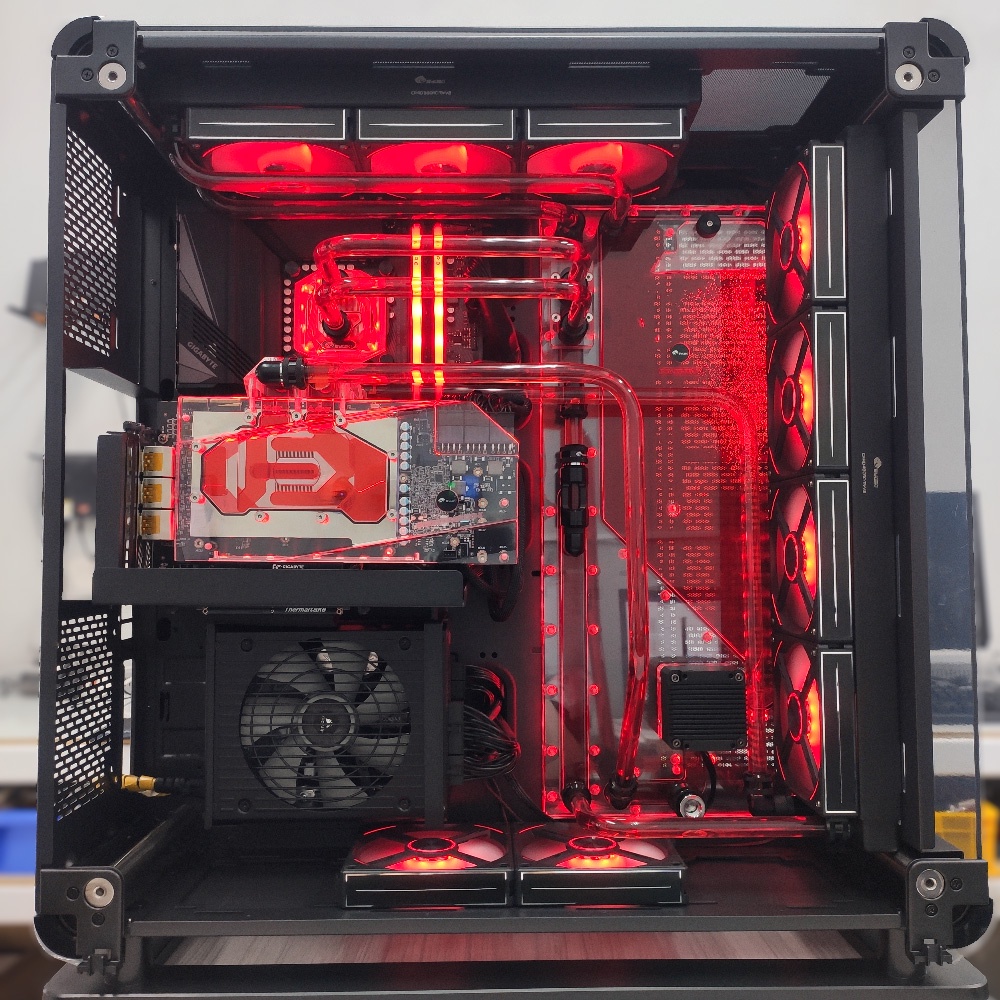 特調血腥瑪麗水冷TT Core P8 TG🩸Intel I7-12700KF、16G、 RTX 3090 #熊狂主機