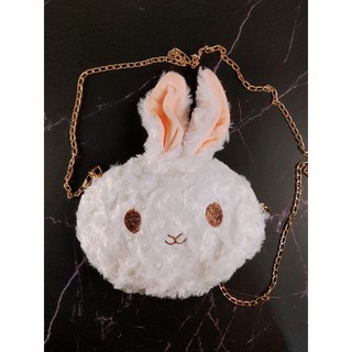 現貨 ins韓國可愛兔子 卡通毛絨包包 日系甜美斜背包