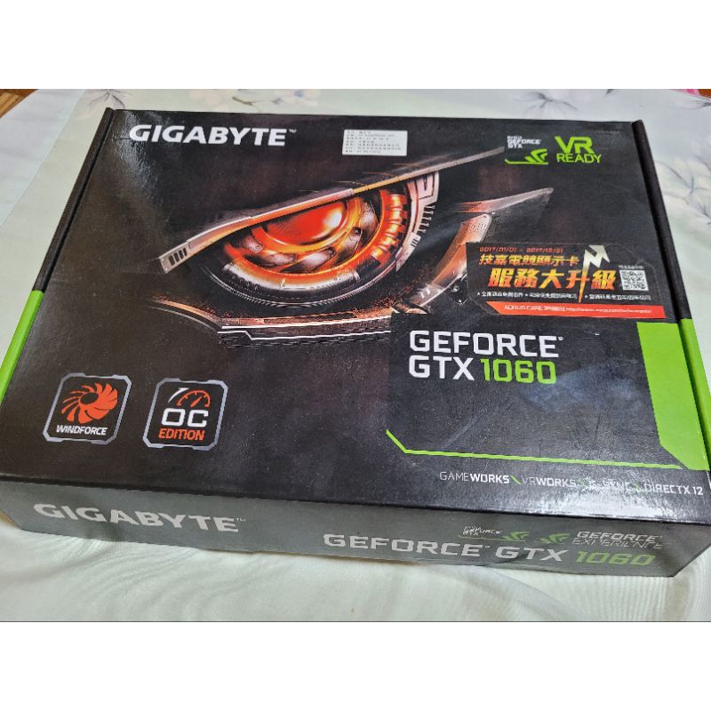 限定賣場Qwe下標技嘉 GeForce GTX1060 3G WINDFORCE（含盒，保固已經過了）