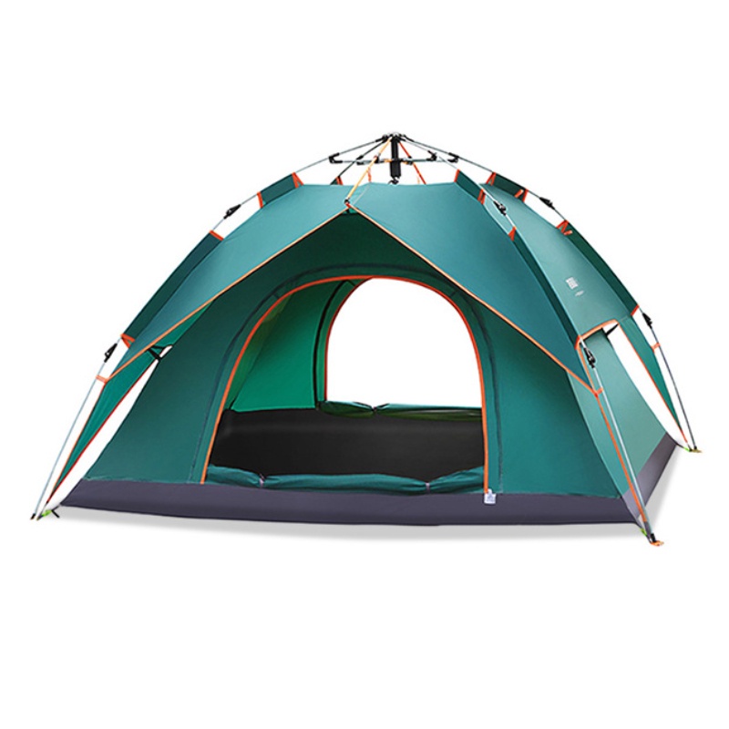 探險者戶外帳篷野營全自動速開帳篷 2-3人沙灘營地折疊帳篷雙層