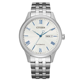 CITIZEN 星辰錶 優雅羅馬字白面藍針不鏽鋼機械錶 40mm NH7501-85A 原廠公司貨保固2年