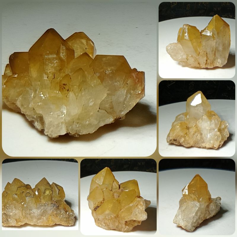 《晶華》水晶 黃水晶 剛果 小 晶簇  原礦  02E16