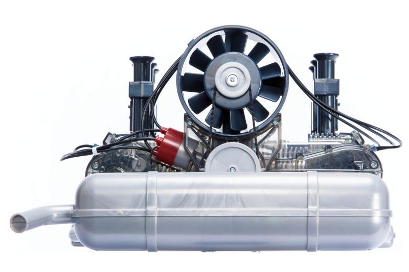 PORSCHE保時捷911迷你發動機模型 可動引擎跑車車模拼裝玩具 「昊睿嚴選」