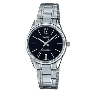 CASIO LTP-V005D-1B 黑面 不鏽鋼錶帶 防水 全新品