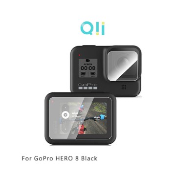 Qii GoPro HERO 8 Black 玻璃貼(鏡頭+螢幕)