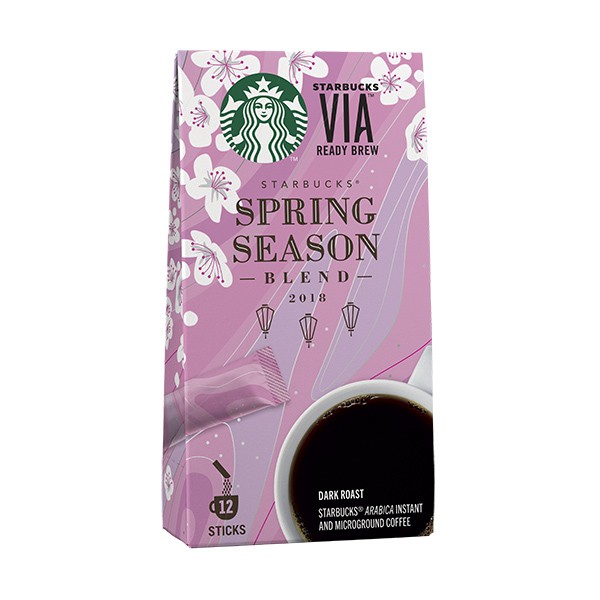 星巴克 Starbucks VIA 春讚綜合即溶咖啡 12入 Spring Blossom Blend