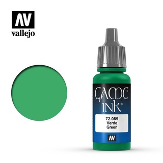 【模界模型】Vallejo Game Color 綠色墨水 Green Ink 72089
