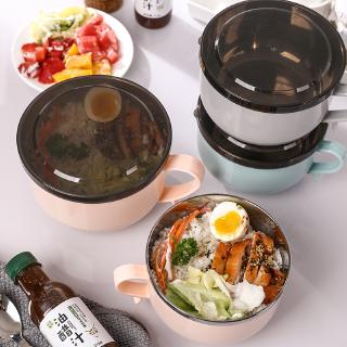 🔥304不鏽鋼泡麵碗 隔熱帶蓋泡麵碗 泡麵碗 隔熱碗 飯盒 泡泡麵神器家用防燙湯碗大容量飯碗 環保餐具