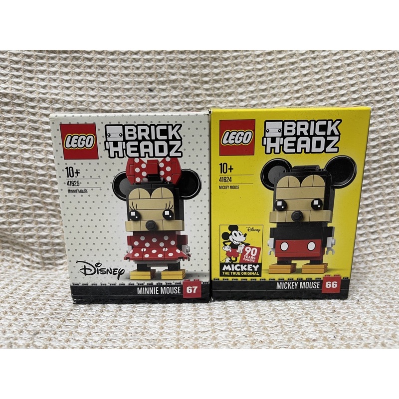 LEGO 樂高41624、41625 米奇、米妮 大頭 絕版 合售