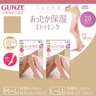 【e2life】日本製 Gunze Tuche 郡是 保濕 彈力襪 20D絲襪 褲襪# TU225R
