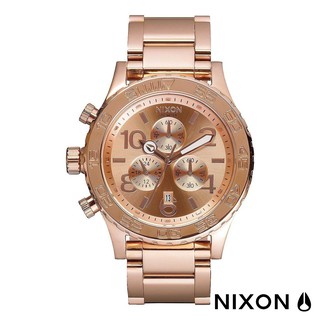 NIXON A037-897《42-20 Chrono系列》大錶徑42mm/防水200米/男女兼用/玫瑰金【第一鐘錶】