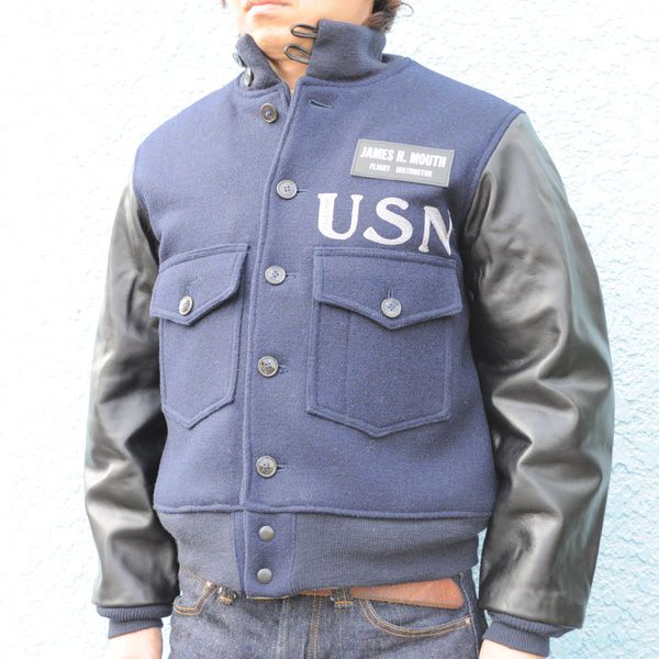 Buzz Rickson's flight instructor jacket 海軍飛行外套 馬皮 革袖 A-1