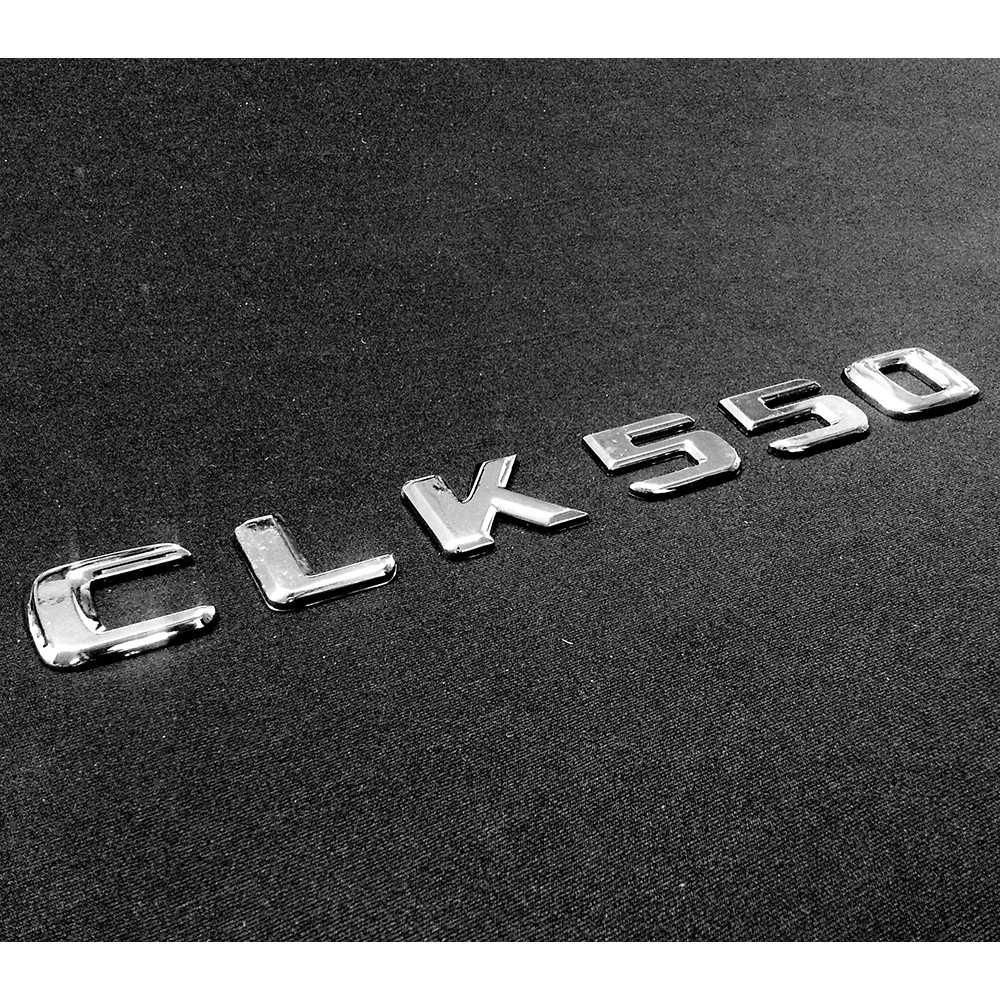 圓夢工廠 賓士 CLK W209 CLK550 後車廂 鍍鉻銀 字貼 字標 LOGO 字型同原廠樣式