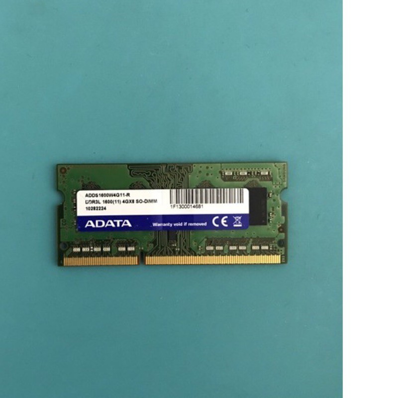 威剛 4GB DDR3-1600 低電壓 1.35V 筆記型記憶體 【ADDS1600W4G11-R
