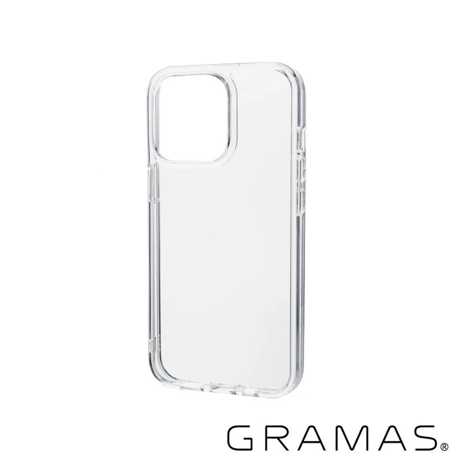 【日本Gramas】iPhone 15 14 13 Pro Max Plus 軍規防摔晶透漾玻透明手機殼 玻璃手機殼