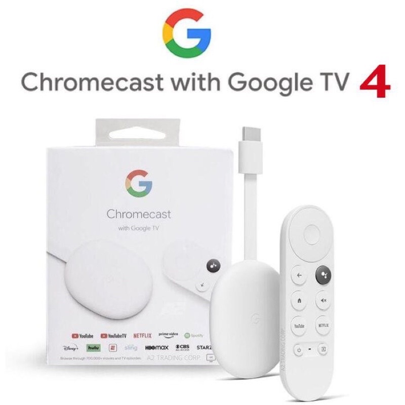 現貨3組～全新～美國代購～Chromecast 4 with google TV