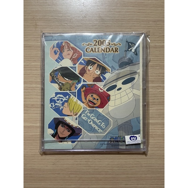 One Piece 航海王 海賊王 魯夫 喬巴 娜美 索隆 香吉士 桌曆 2005 A款
