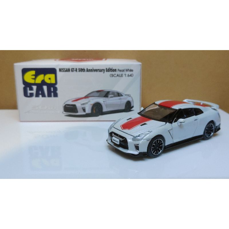Era Car 1 64 模型車nissan Gt R 50週年紀念可開門可開引擎蓋白 蝦皮購物