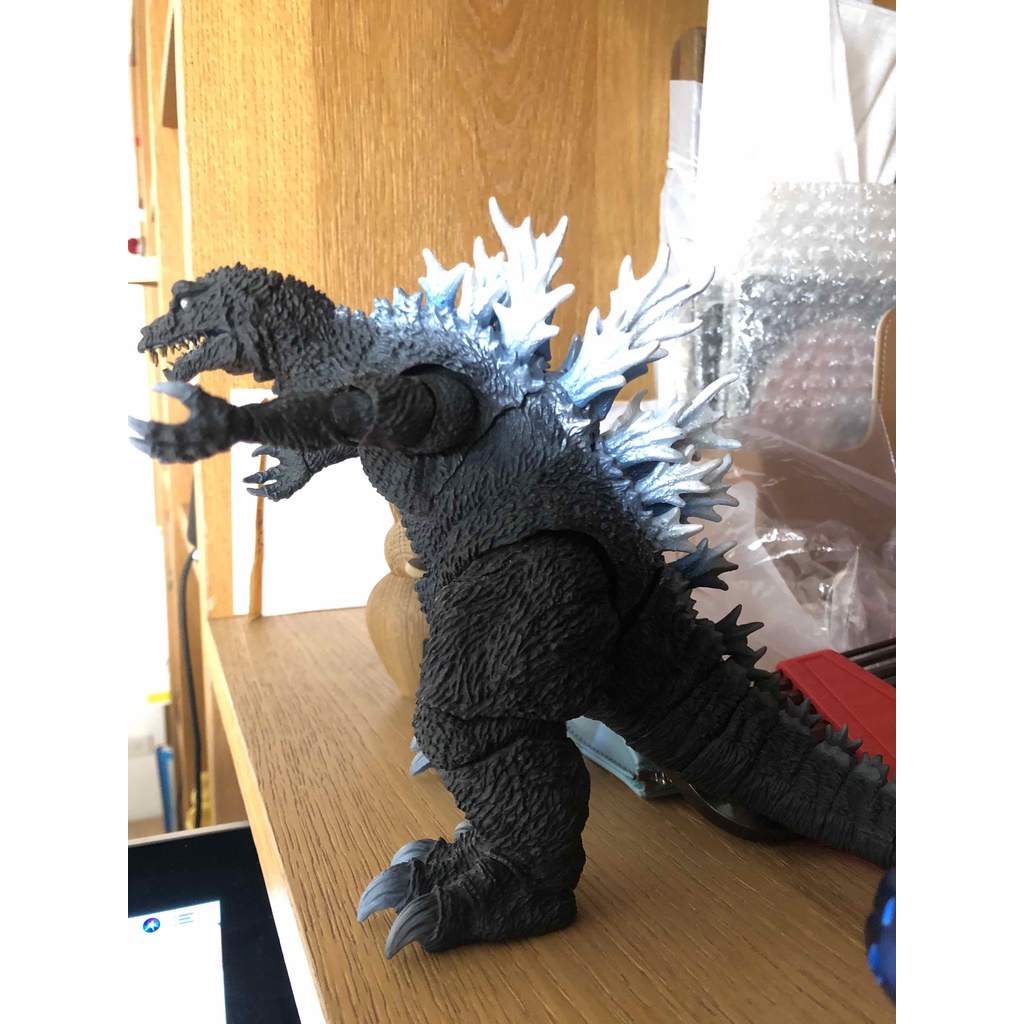 全新正品 哥吉拉 SHM 2001 Godzilla 放射熱線 Ver. 白眼 魂商店 BANDAI