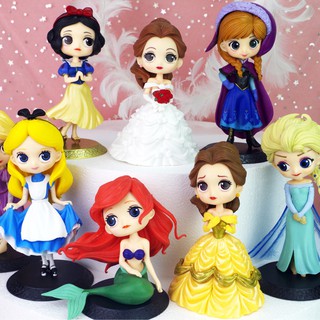 Bupbe 蛋糕裝飾 - 生日蛋糕裝飾 - Elsa,belle, snowwhite, 美人魚,anna