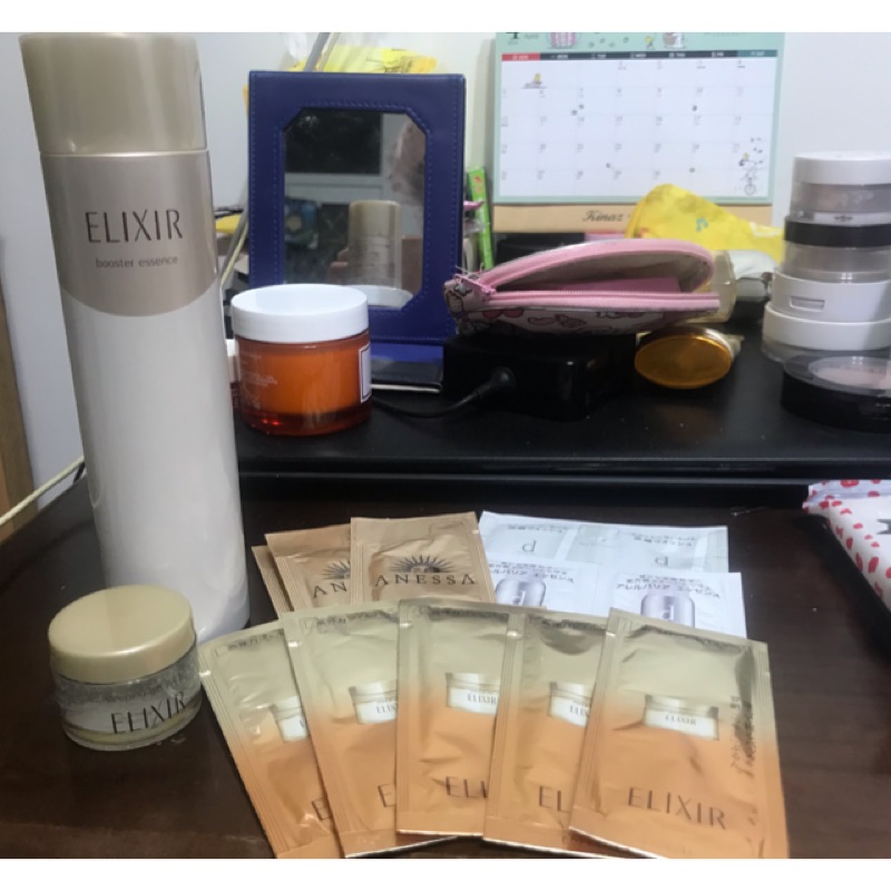 ELIXIR資生堂東京櫃美容導入液（安耐曬防曬乳、晚安凍膜、潔面乳、隔離乳）