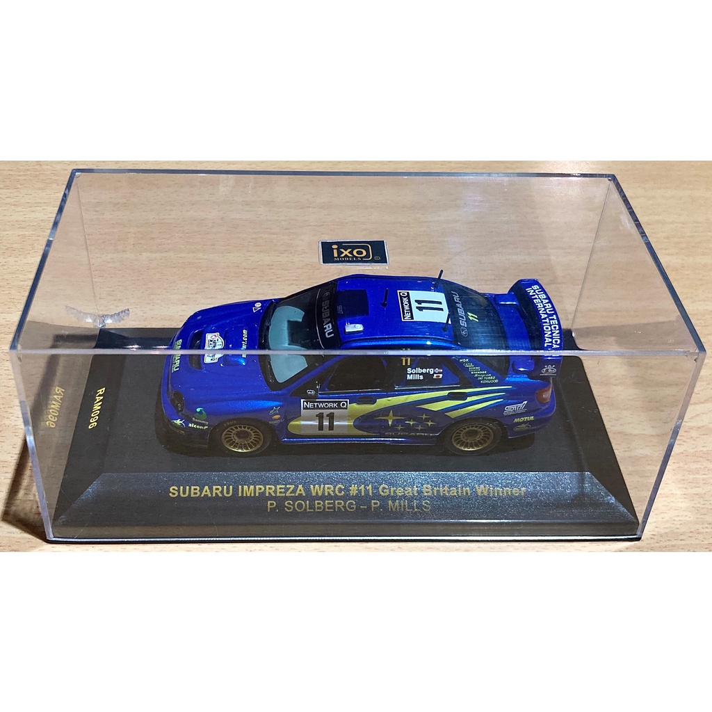 1/43 Subaru 速霸陸 Impreza 硬皮鯊 WRC Great Britain Winner Solberg